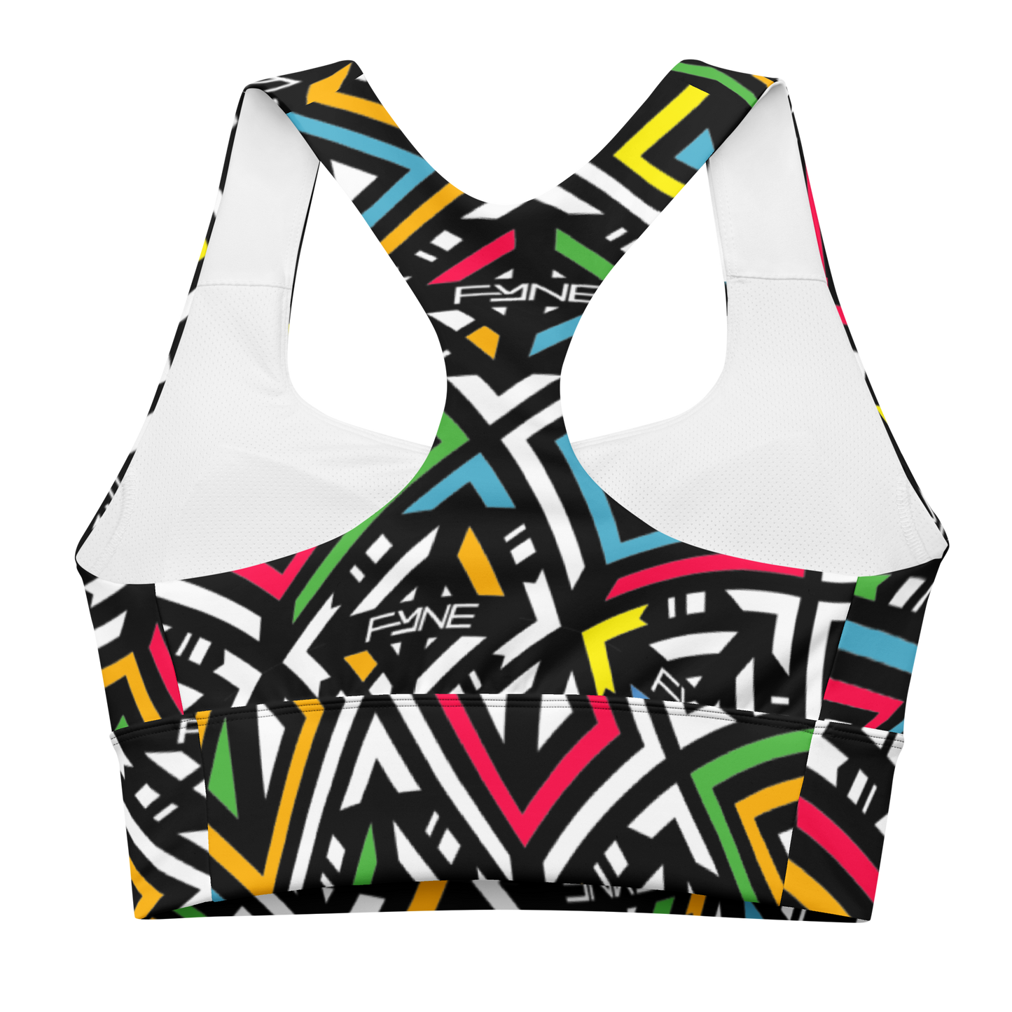 Afro Britannia 00+ Longline sports bra