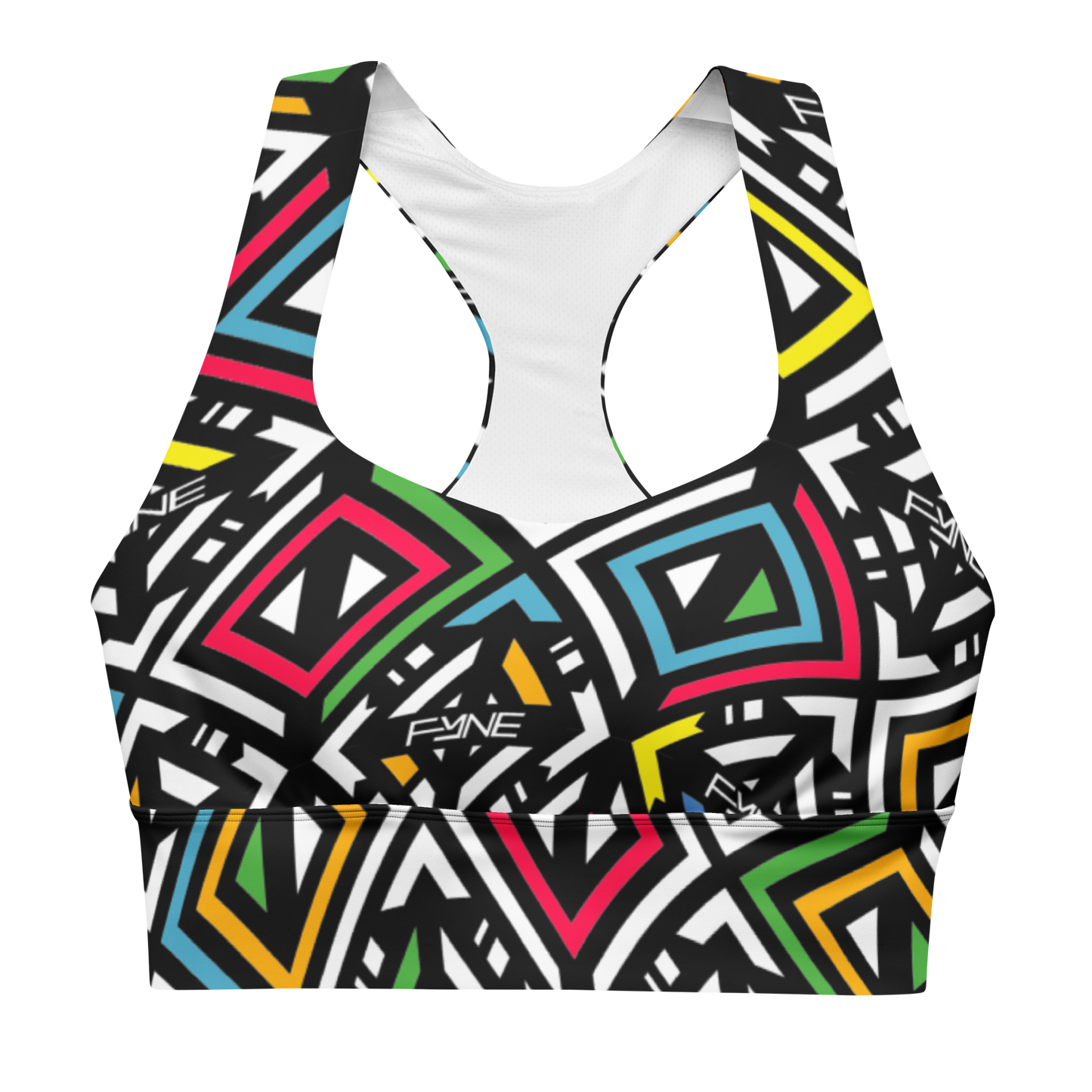 Afro Britannia 00+ Longline sports bra