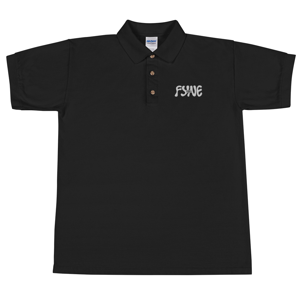 Fyne Milk Embroidered Polo Shirt