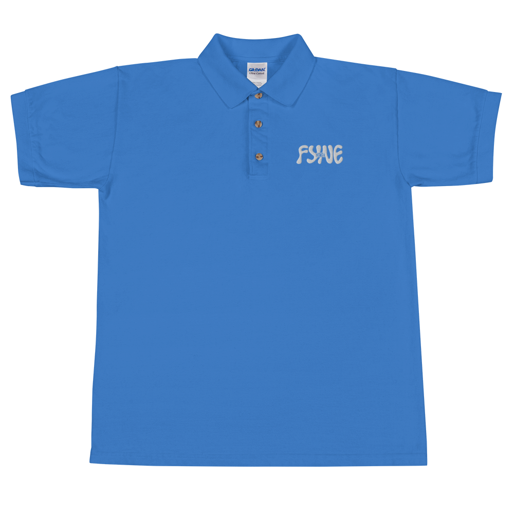 Fyne Milk Embroidered Polo Shirt