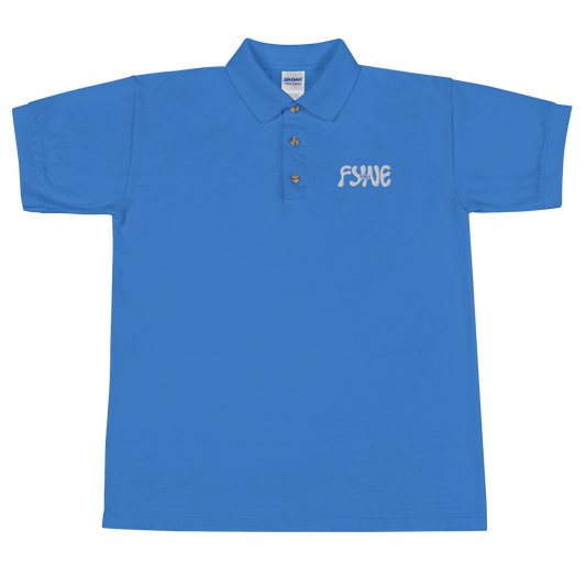 Fyne Milk Embroidered Polo Shirt