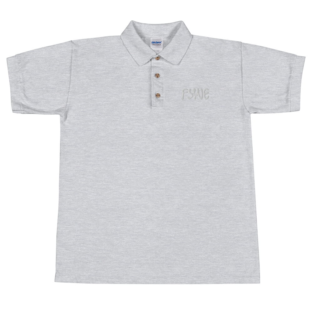 Fyne Milk Embroidered Polo Shirt