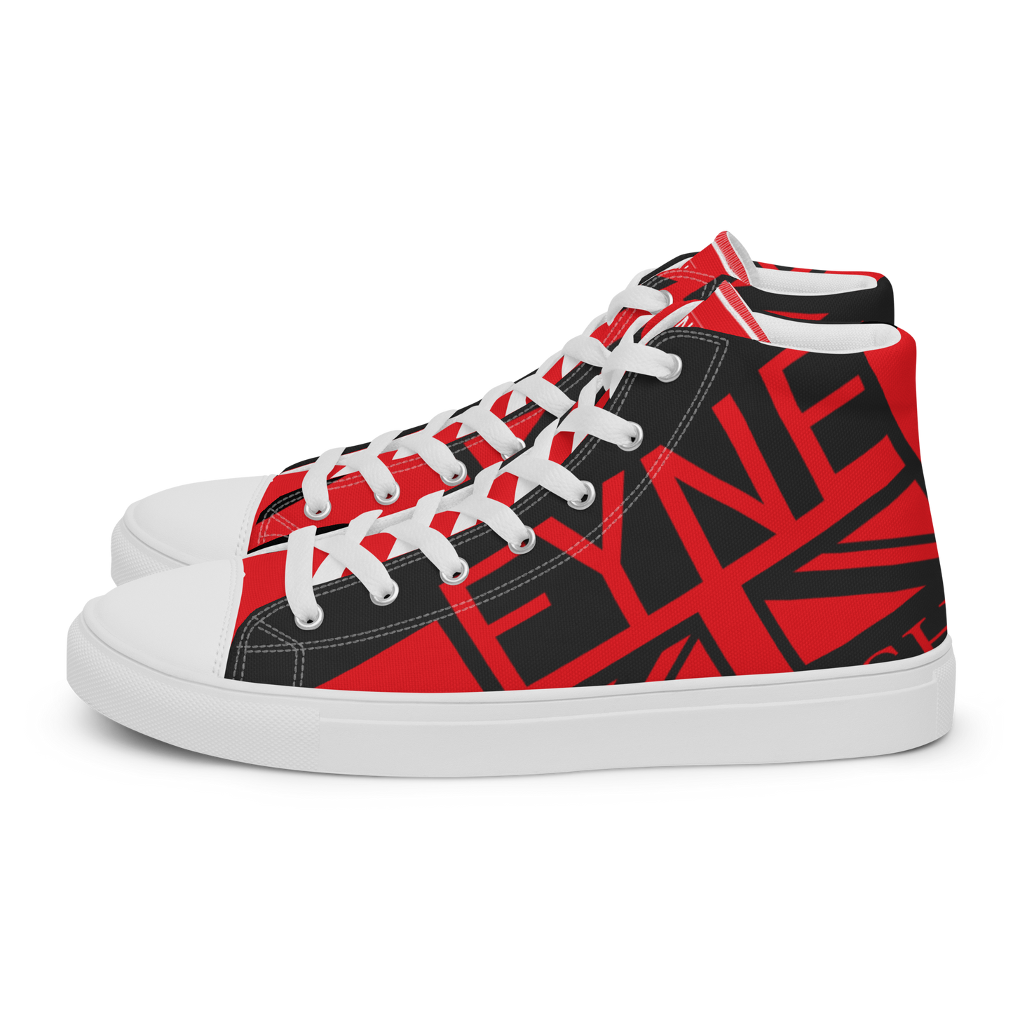 Fyne Officials Men’s high top canvas shoes 04