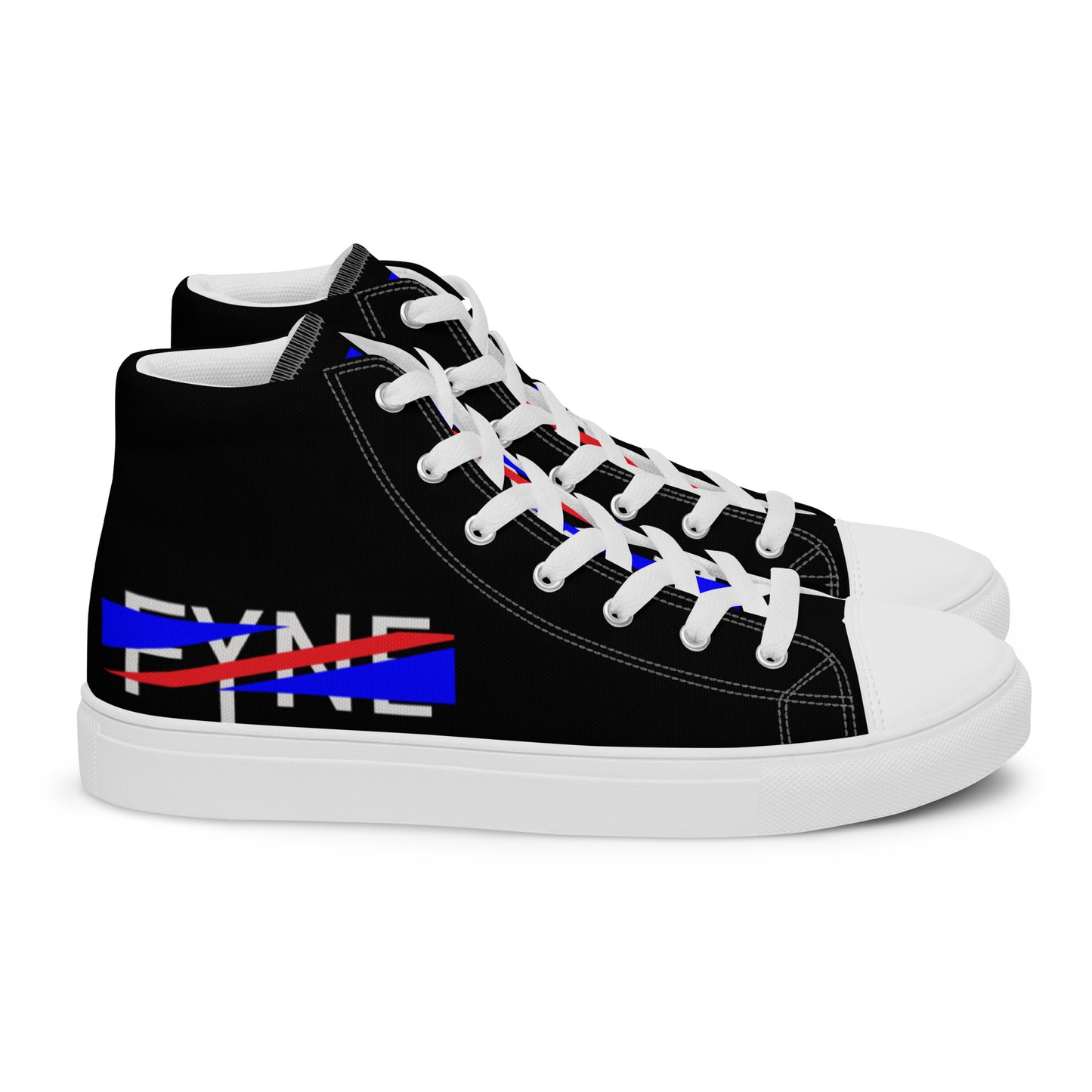 Fyne Cut Men’s high top canvas shoes 01