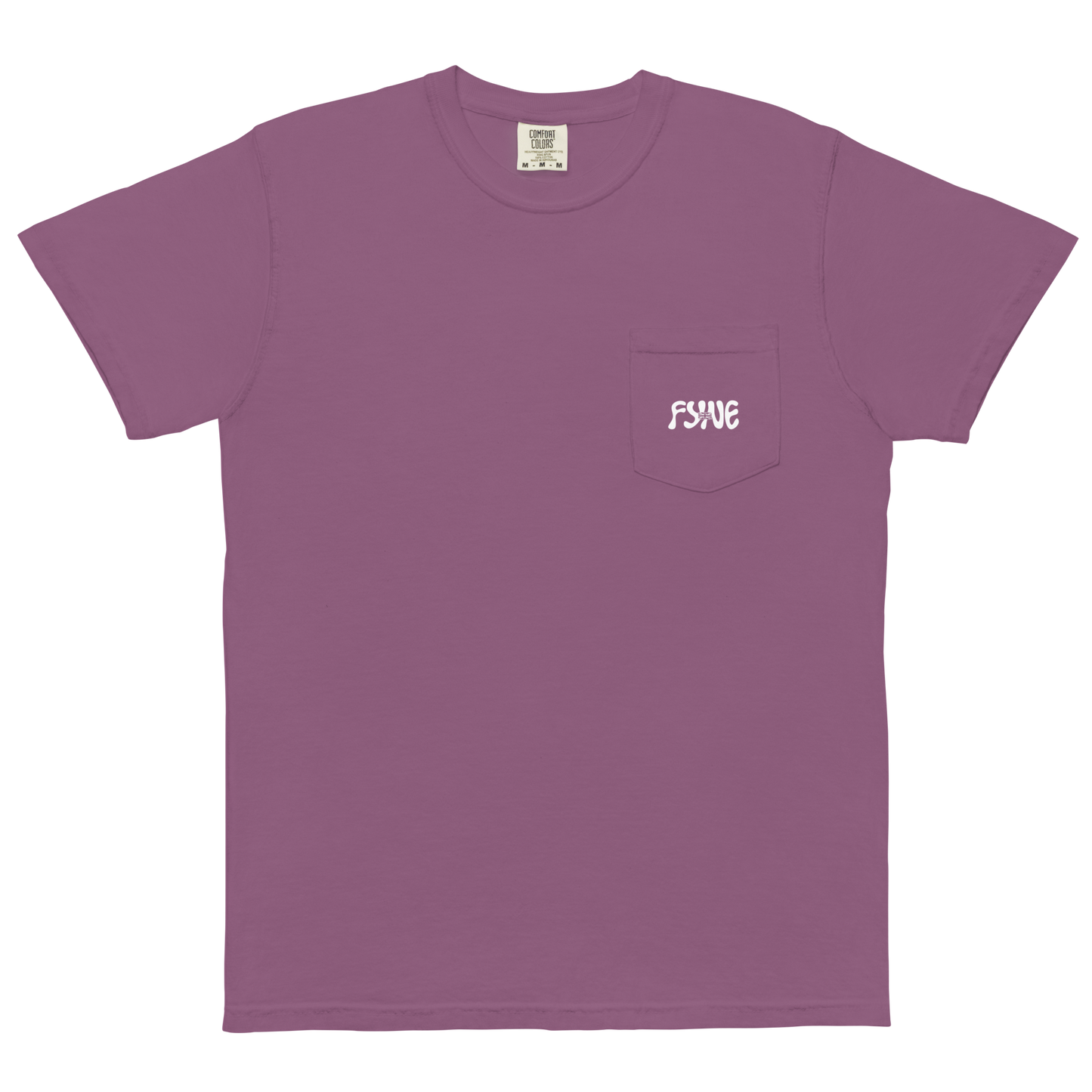 Fyne Milk Unisex garment-dyed pocket t-shirt