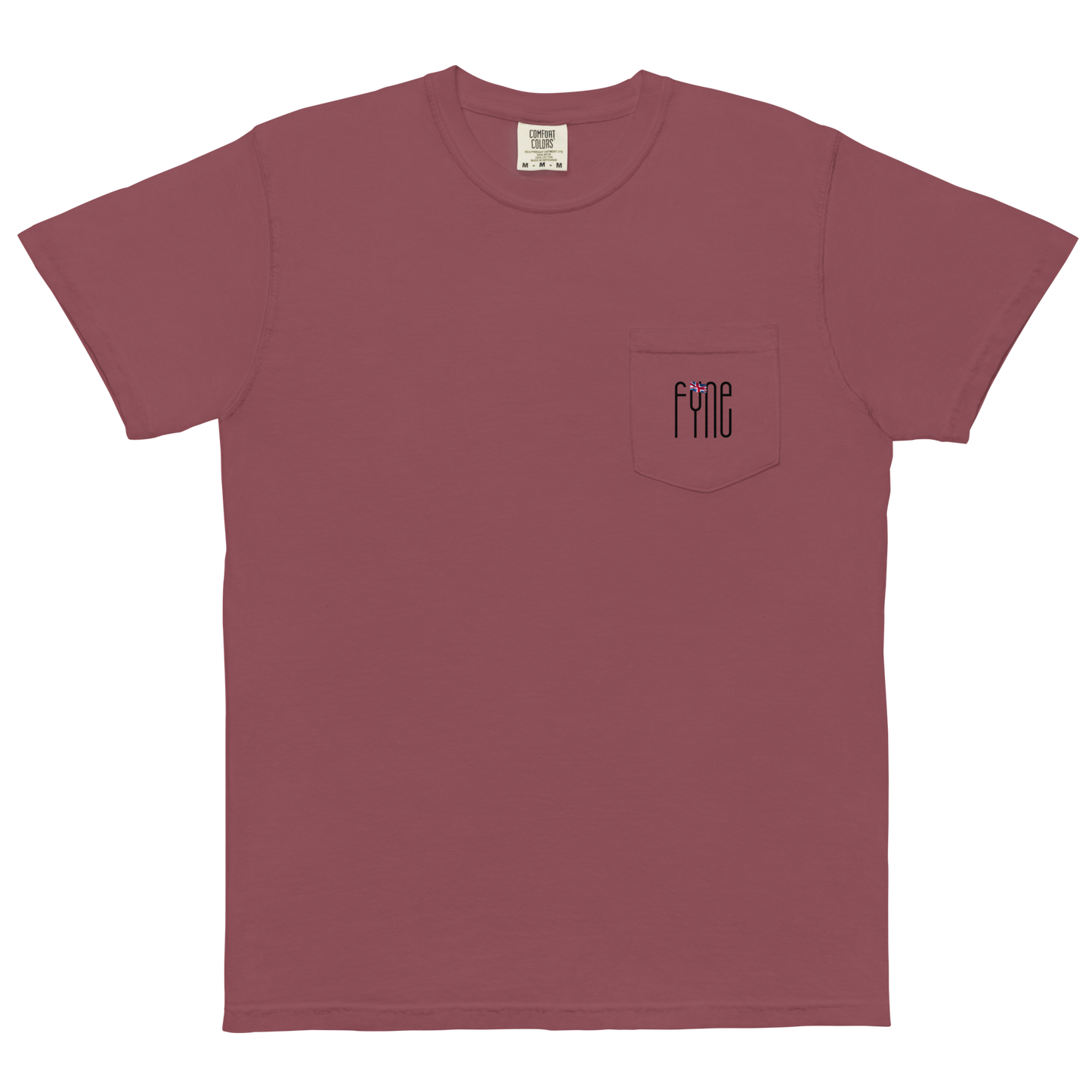 Fyne Lunden Unisex garment-dyed pocket t-shirt