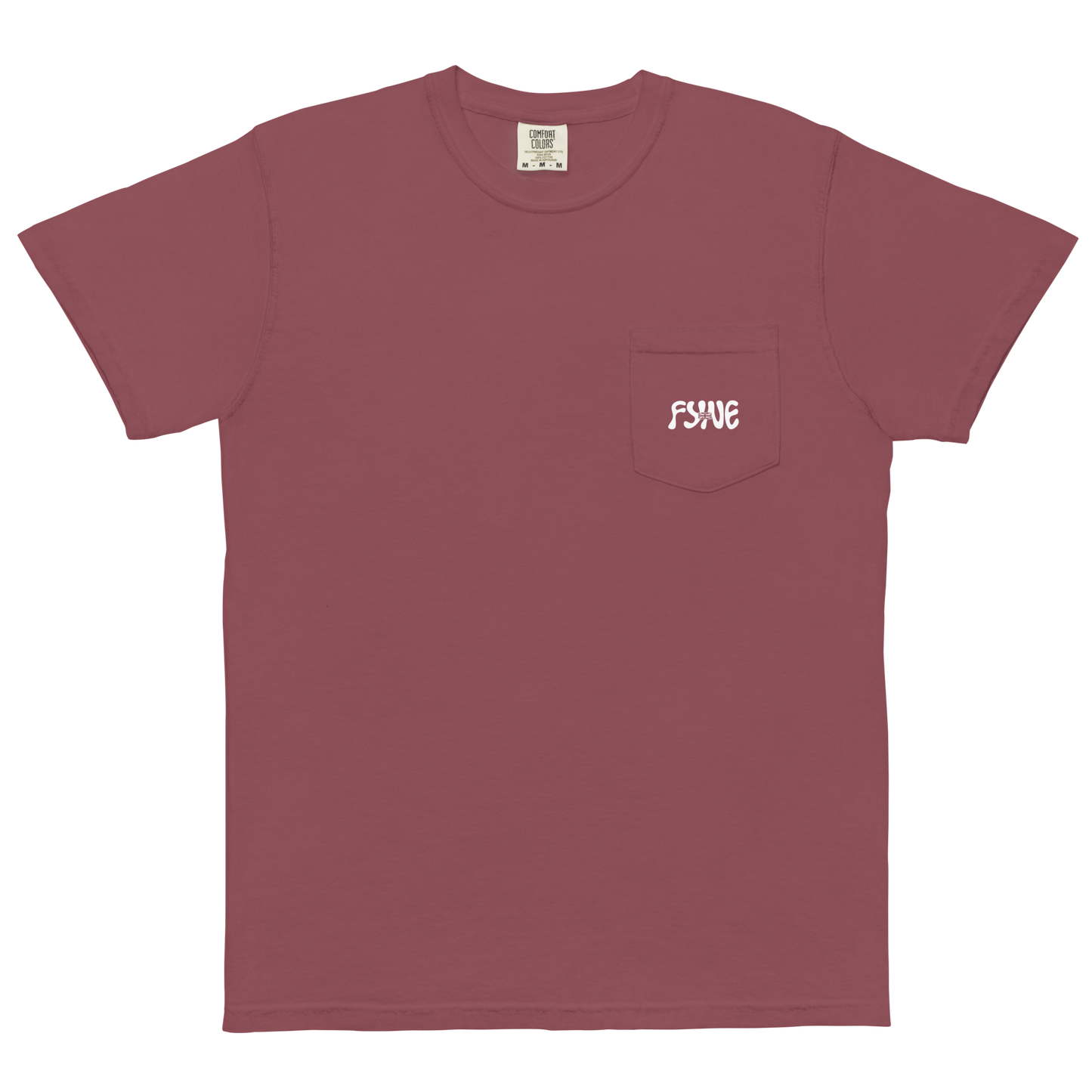 Fyne Milk Unisex garment-dyed pocket t-shirt