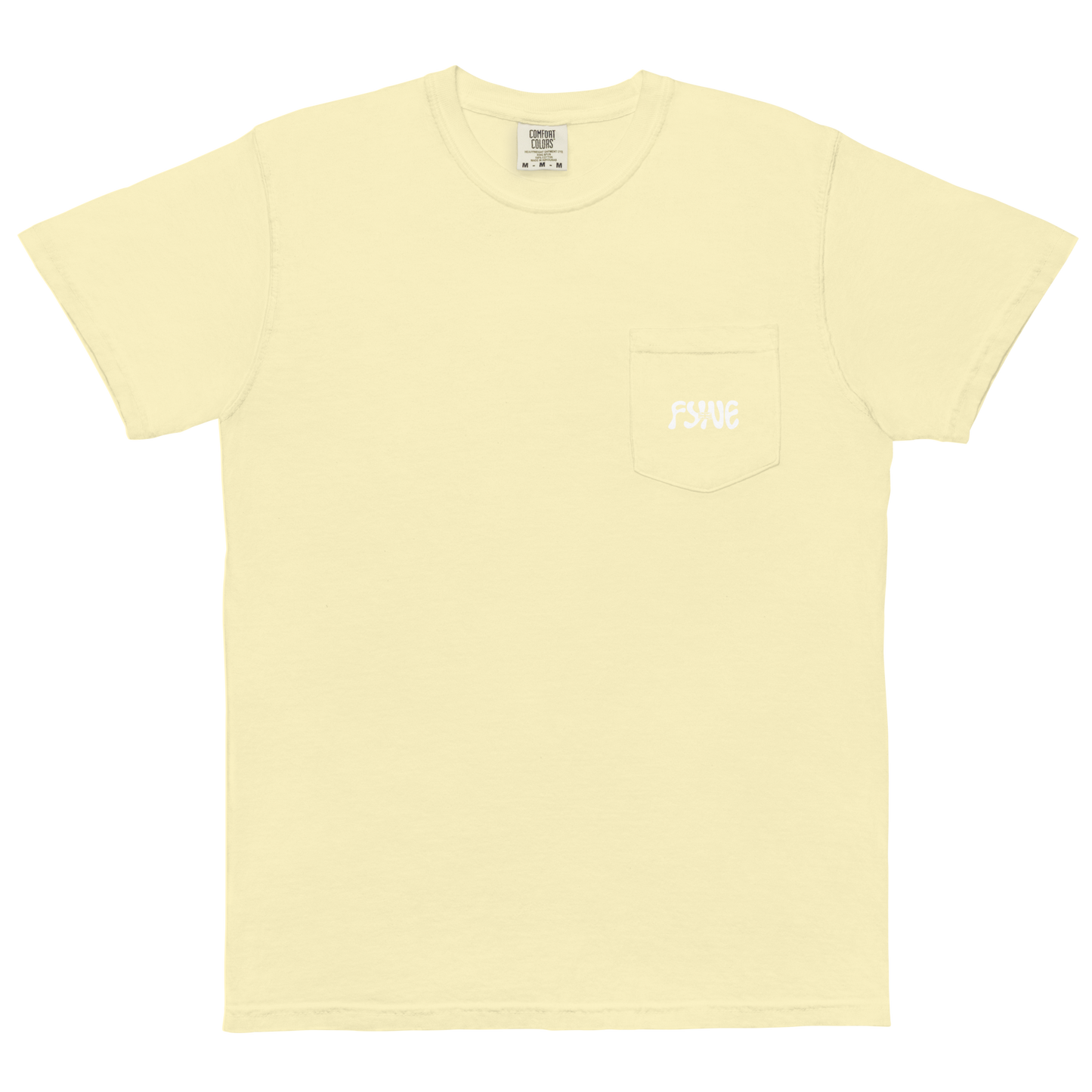 Fyne Milk Unisex garment-dyed pocket t-shirt