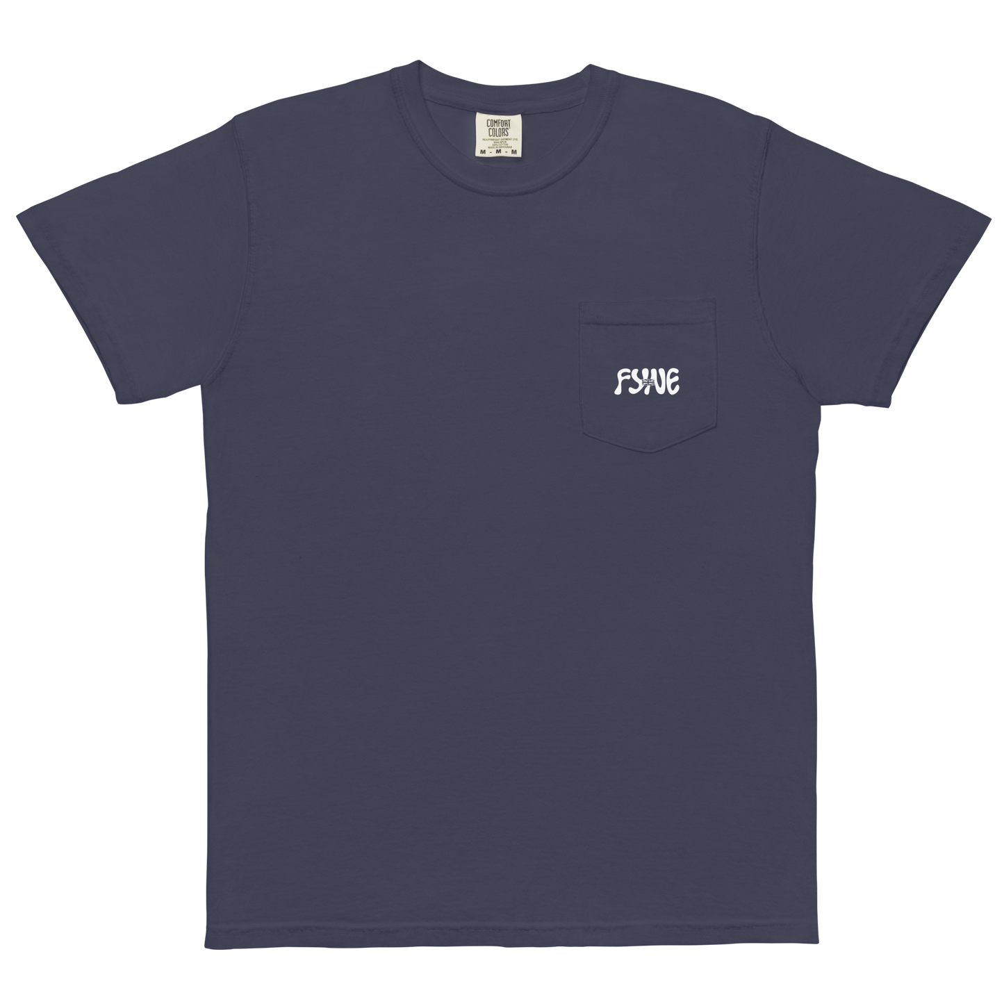 Fyne Milk Unisex garment-dyed pocket t-shirt