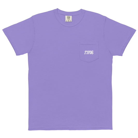 Fyne Milk Unisex garment-dyed pocket t-shirt