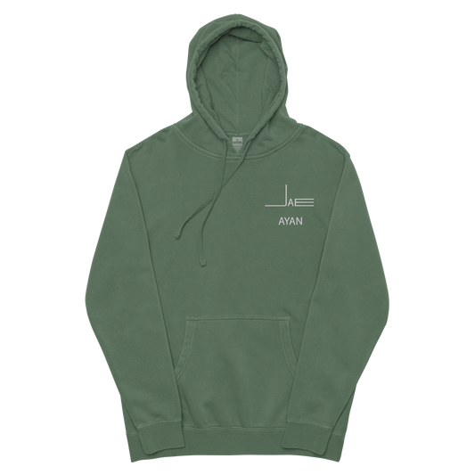 Jae Ayan Unisex pigment-dyed hoodie