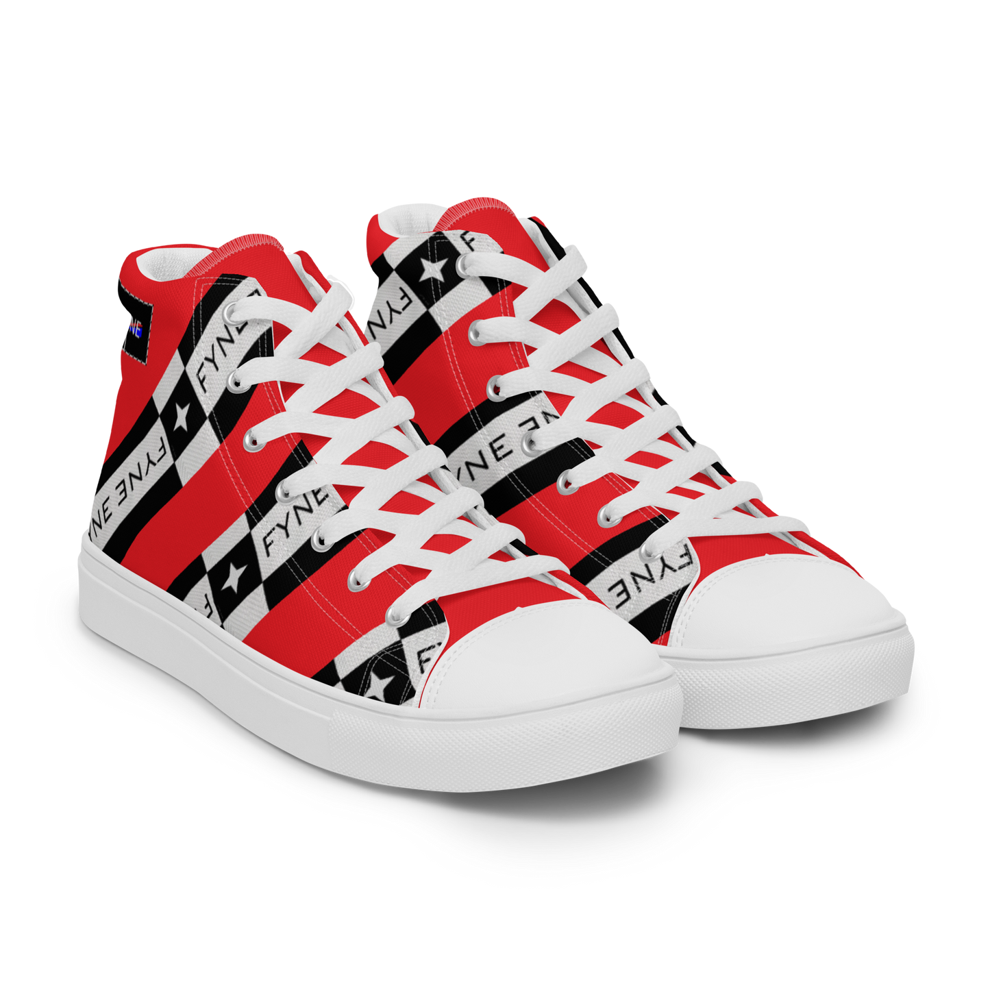 Fyne Officials Women’s high top canvas shoes 02